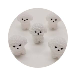 Nuevo encantador 100 unids/lote 3D Mini perro mascota ornamento miniaturas dibujos animados perro Animal figuritas para exterior Tablescape hogar escritorio Decoración - Product Image 5