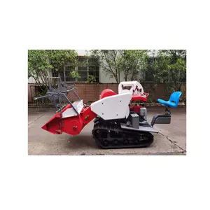 Ride type combine harvester small rice harvester feed type rice harvester factory direct sales