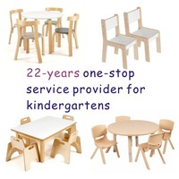 Meubles d'école maternelle EMA, tables et chaises en bois, tables et chaises en bois pour garderie, tables et chaises en bois pour crèche