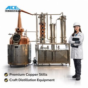 หม้อกลั่นทองแดง Ace Price Stiller Alembic สำหรับกลั่นวิสกี้ จิน วอดก้า อุปกรณ์กลั่นสุรา คอลัมน์รีฟลักซ์ คอนเซนเทรเตอร์ - Product Image 1