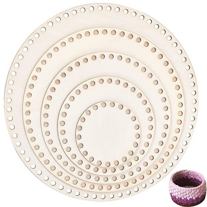 Base en bois hexagonale pour paniers, support <span class=keywords><strong>de</strong></span> fond en bois pour paniers au <span class=keywords><strong>crochet</strong></span> et au tricot, fournitures pour la fabrication artisanale <span class=keywords><strong>de</strong></span> paniers DIY - Product Image 4