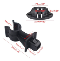 Support de Capot de Voiture Universel Antidérapant en Nylon Plastique Noir pour Tige de Soutien du Capot