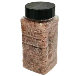 Food Grade Pepper Bottle square plastic 500ml plastic spice jar & 63mm flapper cap 16oz