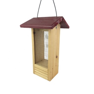 Houten Vogelvoeders Huis Voor Buiten Opknoping Met Kooi Feeders Station - Product Image 6