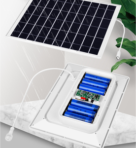 Venta caliente B-link Panel Solar con luz LED 8W 5V Compartimento de batería Google Alexa Ring Alro Alexa Timbre de cámara controlado por Alexa - Product Image 5