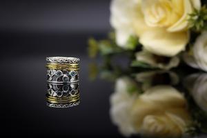 Wholesale Swiss <b>Blue</b> Topaz Ring with Natural Gemstone Elegant Polished <b>Blue</b> Topaz Silver Ring for Men Women Jewelry Collection - Product Image 3