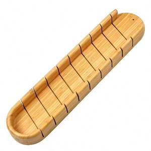 Tablas de Cortar de Bambú para Baguette, Pan Francés Largo, con Ranura para Rebanar, Bandejas para Migas y Guías Ranuradas, Venta al por Mayor - Product Image 6