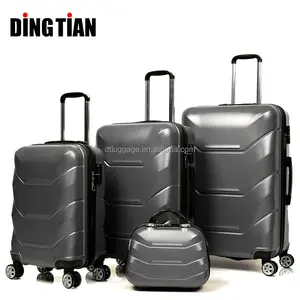 ABS trường hợp khó khăn du lịch Xe đẩy vali hành lý bộ với Túi xách tay Trọng lượng nhẹ valise 4 En 1 maletas bán buôn mang theo Ons Unisex