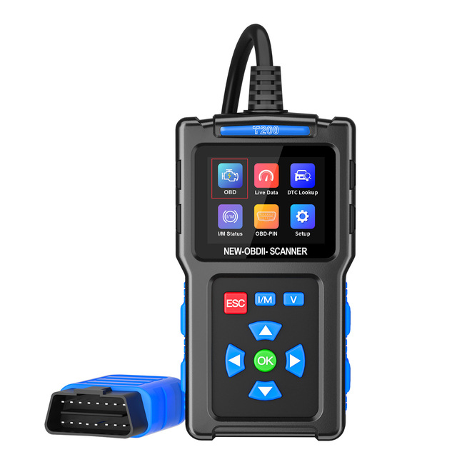 T200 Auto Scanner Cross-Border Car Fault Diagnosis Instrument OBD2 Engine Detector Code Reading Card Battery Diagnostic Tools