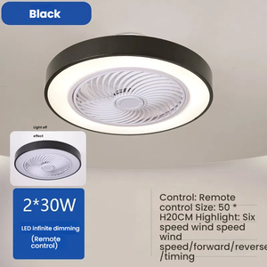 Hiện đại Vòng LED quạt trần với yên tĩnh DC động cơ 3/5 lưỡi quanh năm <span class=keywords><strong>s</strong></span>ử dụng điều khiển từ xa với ánh <span class=keywords><strong>s</strong></span>áng cho văn phòng nhà - Product Image 5