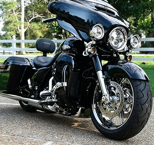 Déflecteur <span class=keywords><strong>de</strong></span> vent Advanblack, spoiler d'air pour carénage avant HD Touring/Glide 2014+, nouveau, prêt pour peinture personnalisée, adaptable/mise à niveau - Product Image 3