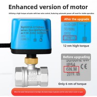 Vanne à bille électrique en acier inoxydable 304 DN15-DN50, vanne de commande motorisée à 2 voies pour systèmes de chauffage solaire et de drainage