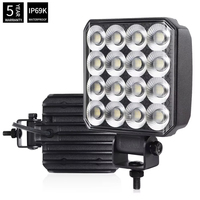 Phare de travail LED 4,5 pouces IP69K, faisceau large universel, homologué E-Mark, 12V 24V, feux de brouillard tout-terrain pour camion, 4x4, UTV, tracteur