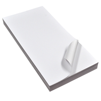 Papier couché auto-adhésif imperméable 80 g/m² avec adhésif thermofusible pour étiquettes multicolores et masquage, épaisseur personnalisée