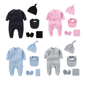 Conjuntos de Ropa de Punto para Bebé, 5 Piezas, Color Sólido, Ropa de Invierno para Bebé, Conjuntos de Ropa de Manga Larga para Recién Nacido - Product Image 1