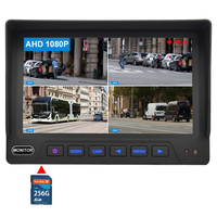 PJAUTO H.265 Full HD 1080P 7 ''-10,1'' Split Quad DVR Bus Monitor System con G-sensor incorporado MDVR