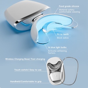 Dispositivo de <span class=keywords><strong>Blanqueamiento</strong></span> Dental con Luz LED Azul, 32 LED, 460nm, <span class=keywords><strong>Blanqueamiento</strong></span> Rápido <span class=keywords><strong>en</strong></span> <span class=keywords><strong>Casa</strong></span>, Inalámbrico, Recargable, IPX7, Bandeja Bucal, Marca Privada OEM - Product Image 5