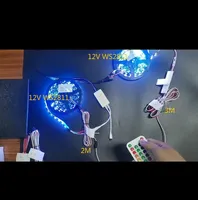 Amplificateur de signal LED mini DC5V-24V GY201 Contrôleur SPI 2 canaux pour bande LED Ws2812 Ws2811 Ws2815 Sk6813 Module magique en fibre de verre