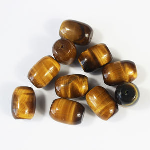بيع بالجملة 14*18 برميل الخرز الطبيعي عين النمر الأسود أونيكس العقيق لصنع المجوهرات النتائج - Product Image 4