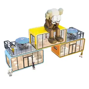 Appelhut Winkel Schilderachtige Camping Stacaravan Commerciële Straatverkoopkiosk Outdoor Mini Mobiel Net Rode Container Koffiehuis