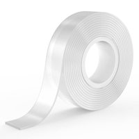 Ruban adhésif nano double face 30 mm x 3 m, ruban adhésif transparent en gel, ruban de montage réutilisable, ruban adhésif puissant pour la maison et le bureau