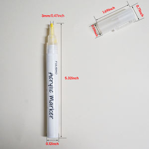 12色の細字アクリル絵の具マーカーペンセット、子供用布絵の具アートマーカーペン用永久インク - Product Image 6