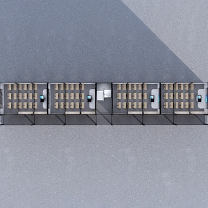 Casa Contenedor Modular de Ensamblaje Rápido, Desmontable, Impermeable, con Panel Sándwich y Estructura de Acero, Personalizable, para Aula Escolar - Product Image 4