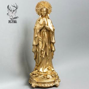 西方宗教教堂装饰真人大小玻璃纤维圣母像卡梅尔树脂雕像 - Product Image 6