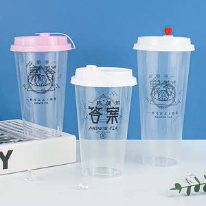 Vasos Desechables Ecológicos de Plástico PP con Logotipo Personalizado, Acabado Transparente Esmerilado para Bebidas Frías y Calientes - Jugo, Smoothie, Limonada, Yogur - Product Image 4