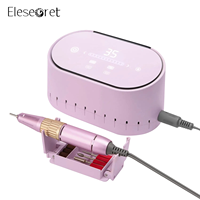 Machine à ongles électrique professionnelle de haute qualité 35000 tr/min avec moteur à balais en carbone, embouts offerts, faible coût, faible bruit et vibrations, en plastique