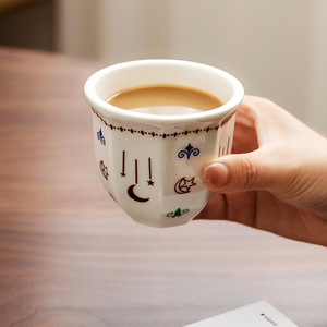 Tasses à café en porcelaine peintes à la main <span class=keywords><strong>de</strong></span> luxe 80 ml 170 ml 250 ml Tasses à café arabes personnalisées pour la maison et les fêtes - Product Image 2