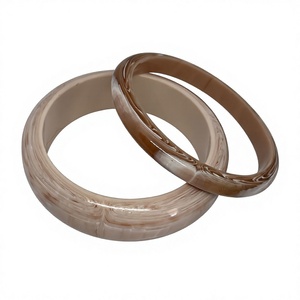 Pulseras de Resina Geométricas Rojas y Negras Únicas, Conjuntos de Joyería Acrílica Unisex de Moda, Calidad Premium, para Bodas, Mujer - Product Image 5