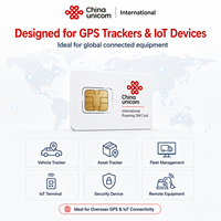 Carte SIM IoT d'itinérance internationale China Unicom 3G/4G GSM pour 175 pays, signal stable, suivi GPS, logistique, suivi d'actifs, PC