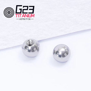 Титан ASTM F136 G23, 14G 16G, с внешней и внутренней резьбой, шариковые сменные элементы, аксессуары для украшений для тела - Product Image 5