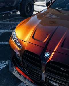 Euromaster 1.52*17M <b>Black</b> Red Super Gloss Self Healing Anti Scratch Chameleon Car <b>Wrap</b> Film - Product Image 1