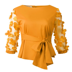 Encuentre ofertas de amarillo blusas elegantes elegantes y de moda -  Alibaba.com