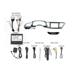 reverse kamera harness kit Suppliers-Ai Jia Auto Multimedia Navigation Armaturen brett Kabelbaum Kabel Video Head Unit Installation rahmen Für 2018 BUICK EXCELLE 9INCH