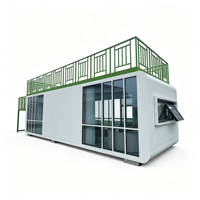 Casa Contenedor Modular Prefabricada de 1-2 Pisos, Tipo Cápsula Espacial Apple Cabin, de 20 pies y 40 pies, para Hotel, Supermercado, Diseño Moderno y de Lujo