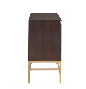 Modern Solid Wood <b>Lighted</b> Accent Cabinet for Bedroom Furniture - Product Image 5