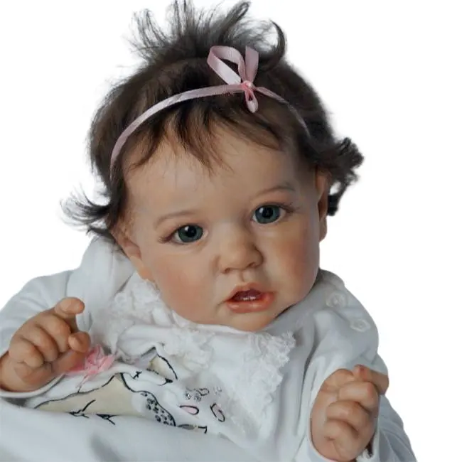 Lifereborn Realistic Handmade Gifts american doll Lifelike Alina Reborn Baby Doll Girl with Coos and ''Heartbeat'' child doll