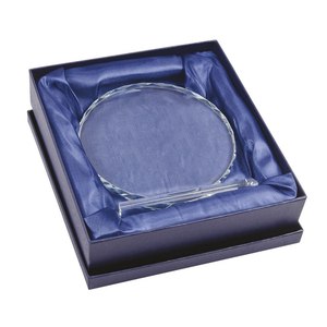 Trophée rond décoré 150 mm en bois et verre, médaille imprimée UV, plaques en PLA pour récompenses - Product Image 3