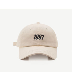 Gorra Snapback de terciopelo de algodón de alta calidad <span class=keywords><strong>1987</strong></span> al por mayor, gorra de béisbol de moda curvada para hombres y mujeres, deportiva Formal - Product Image 6
