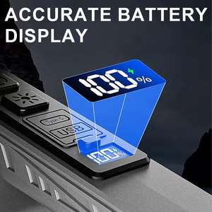 LCD hiển thị pin kỹ thuật số Heavy Duty xách tay có thể sạc lại <span class=keywords><strong>LED</strong></span> tay đèn <span class=keywords><strong>Led</strong></span> Tìm Kiếm Ánh Sáng Spotlight cảm ứng với 6 đèn chế độ - Product Image 2