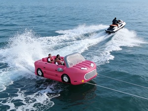 Gommone trainabile in PVC rinforzato per auto, <span class=keywords><strong>barca</strong></span> trainabile per il mare - Product Image 1