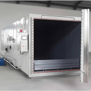 เครื่องนึ่งฆ่าเชื้อแบบอบไอน้ำควบคุมด้วย PLC ขนาด 3.2 ลูกบาศก์เมตร แบบประตูคู่แนวนอน สำหรับการเพาะเห็ด - Product Image 1
