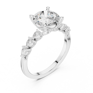 Anillo de Diamante Cultivado en Laboratorio de Oro para Mujer, en 10Kt, 14Kt, 18Kt, 22Kt, Joyería Elegante para Novia, Anillo de Regalo para Aniversario o Propuesta de Matrimonio - Product Image 4