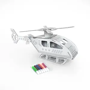 Cartone personalizzato Fashion Designer giocattoli fai da te educazione cartone riciclato aereo disegno Doodle House Toy