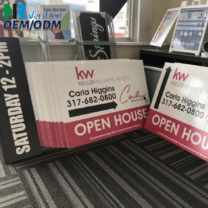Wholesale Customized Outdoor Billboard Corrugated <b>Plastic</b> <b>Sheet</b> Custom Yard Sign with H Stake - Product Image 1