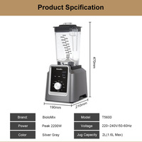 Máquina para romper paredes exprimidora de 1,6 l, máquina de cocina licuadora de doble taza de gran capacidad, fácil de limpiar para uso doméstico