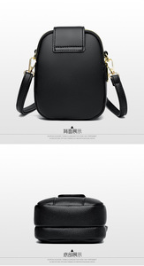 กระเป๋าถือขนาดเล็กคุณภาพสูง หนัง PU หรูหรา กระเป๋าสะพายข้าง กระเป๋าใส่โทรศัพท์มือถือ กระเป๋าสตางค์ใบเล็ก กระเป๋าสะพายไหล่ผู้หญิง - Product Image 5